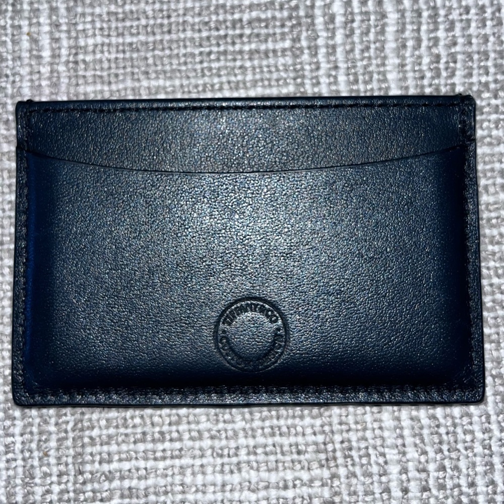 Tiffany & Co. Card Holder - Black Leather - Unisex